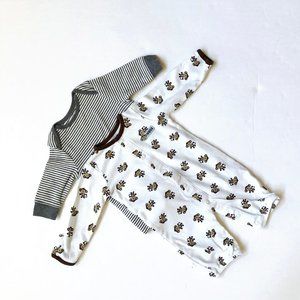 2  Infant Sleeper/ Pajamas/ Footless  Size 0-3 Months